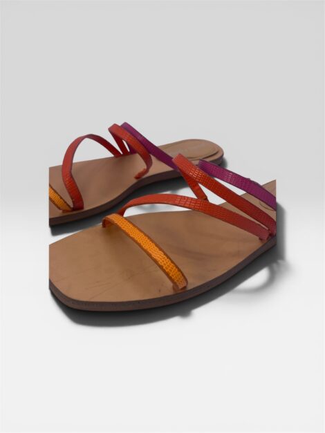 Marc Fisher multicolor strappy flat sandals for women shop return