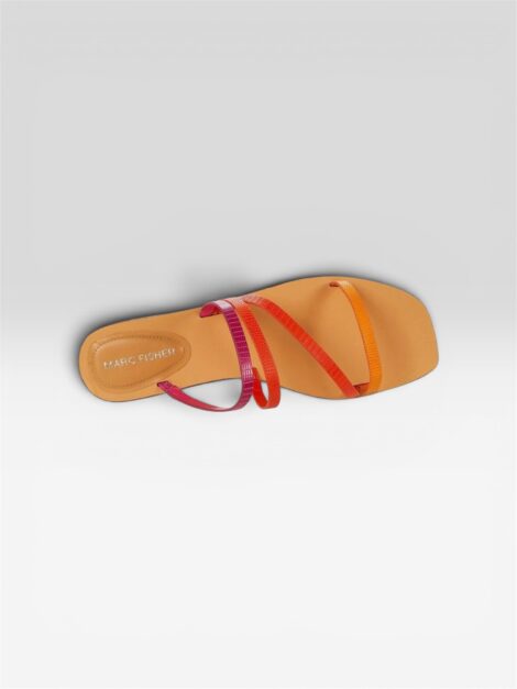Marc Fisher multicolor strappy flat sandals for women shop return